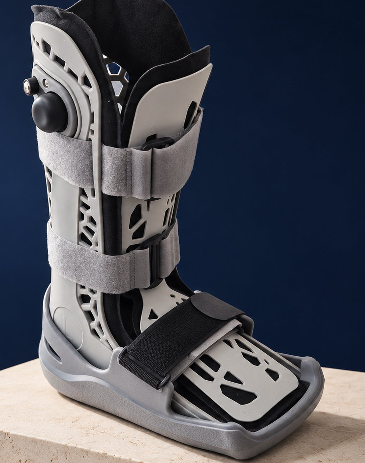AIROKEEPS medical walking boot, studio product shot
